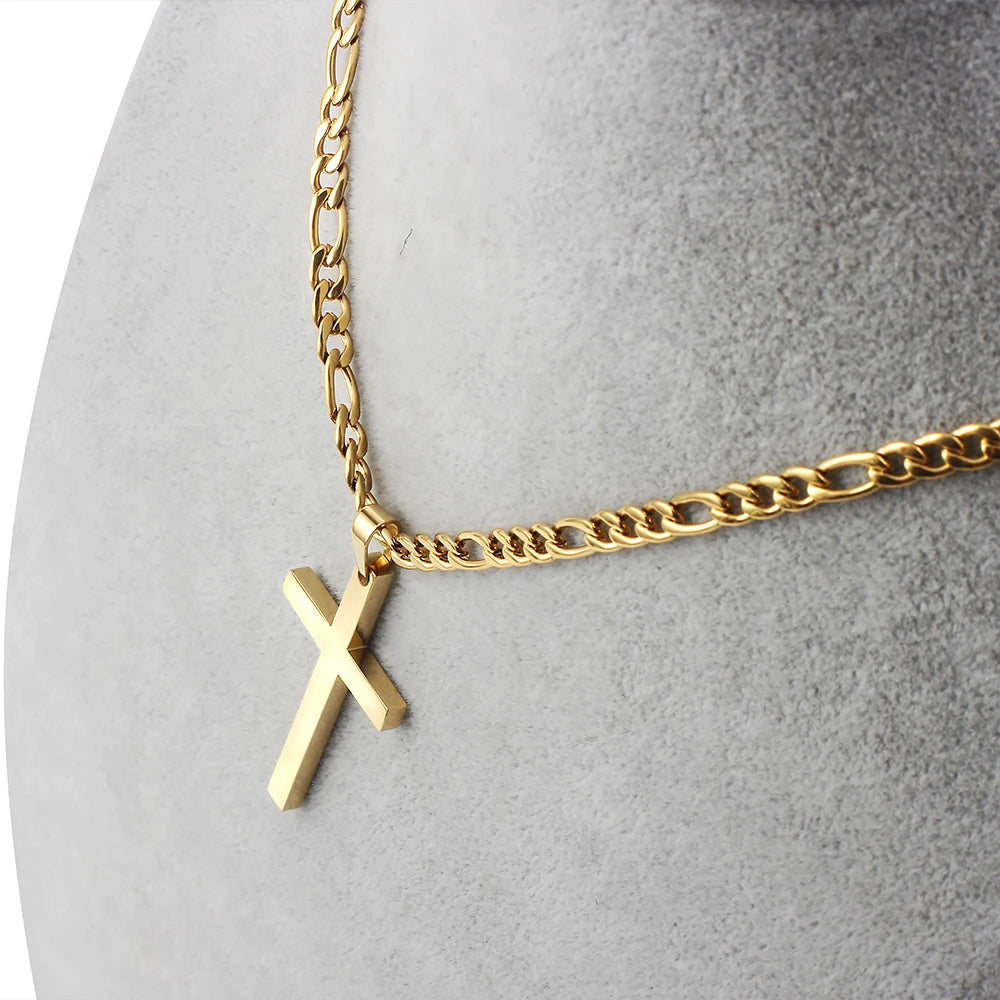 Cross Pendant Chain Necklace